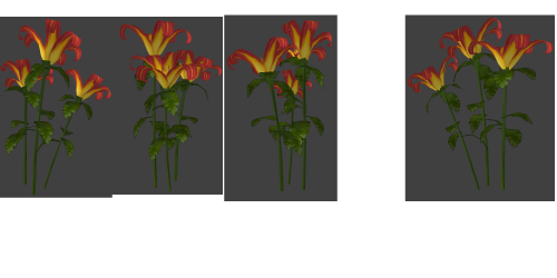 Lily model in game before color correction