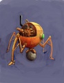 Quadrupedal sphere-shaped sentry robot, by KFMcCall (unused)